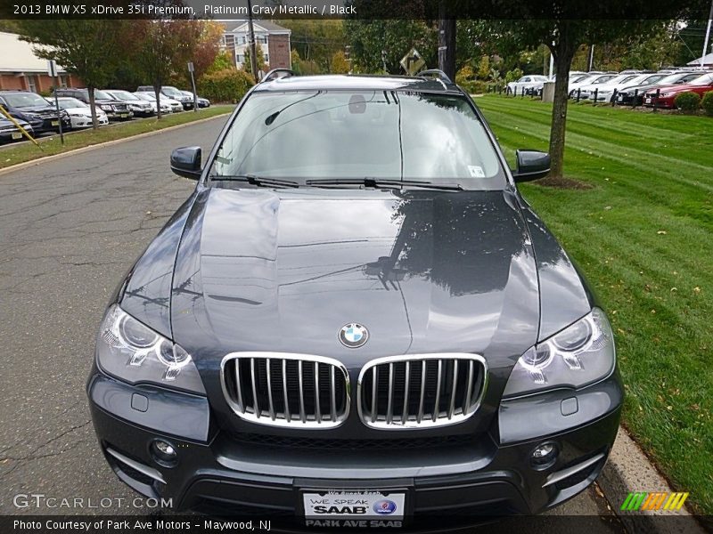 Platinum Gray Metallic / Black 2013 BMW X5 xDrive 35i Premium