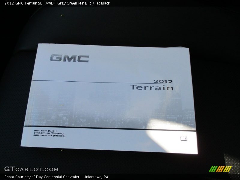 Gray Green Metallic / Jet Black 2012 GMC Terrain SLT AWD