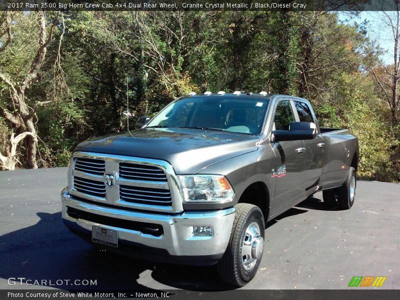 Granite Crystal Metallic / Black/Diesel Gray 2017 Ram 3500 Big Horn Crew Cab 4x4 Dual Rear Wheel