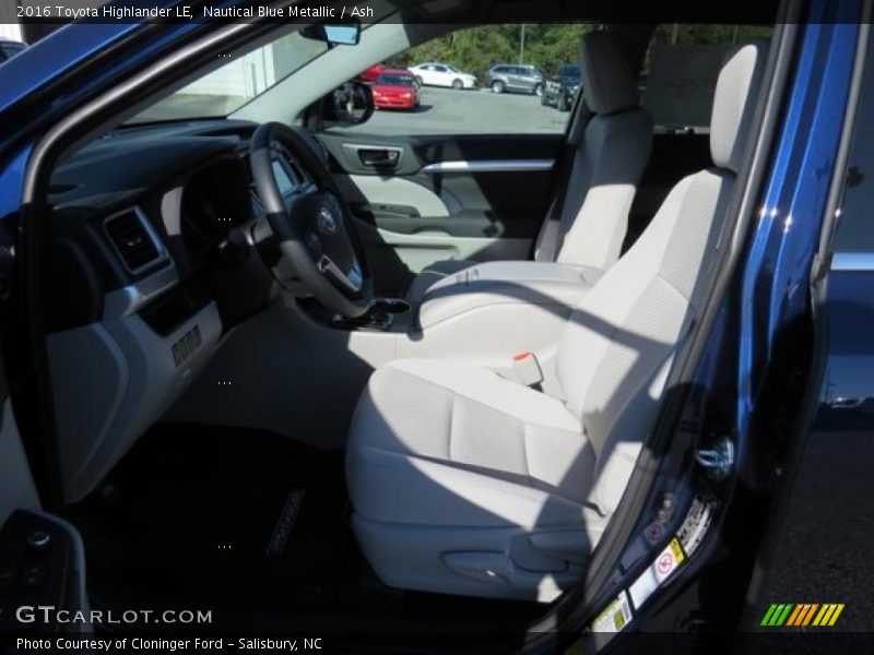 Nautical Blue Metallic / Ash 2016 Toyota Highlander LE