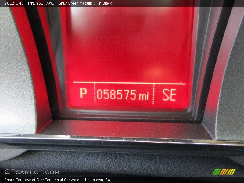 Gray Green Metallic / Jet Black 2012 GMC Terrain SLT AWD