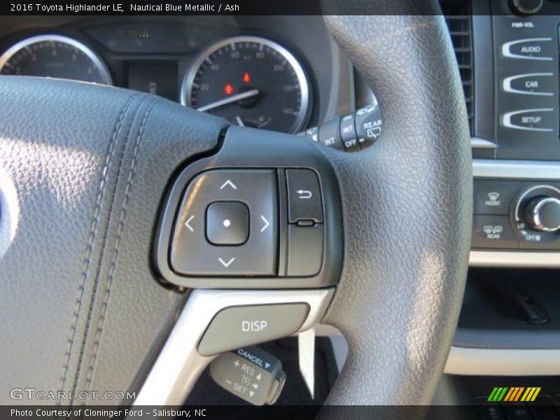 Nautical Blue Metallic / Ash 2016 Toyota Highlander LE