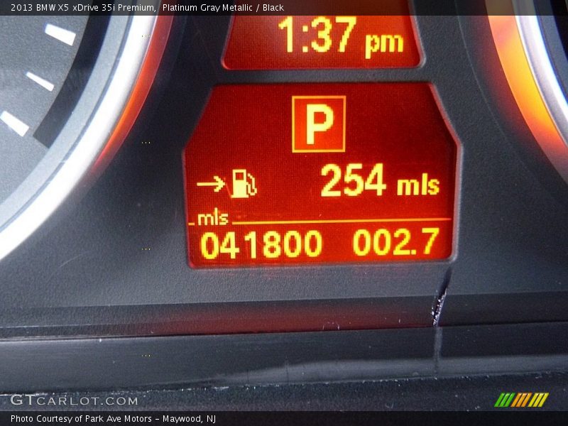 Platinum Gray Metallic / Black 2013 BMW X5 xDrive 35i Premium