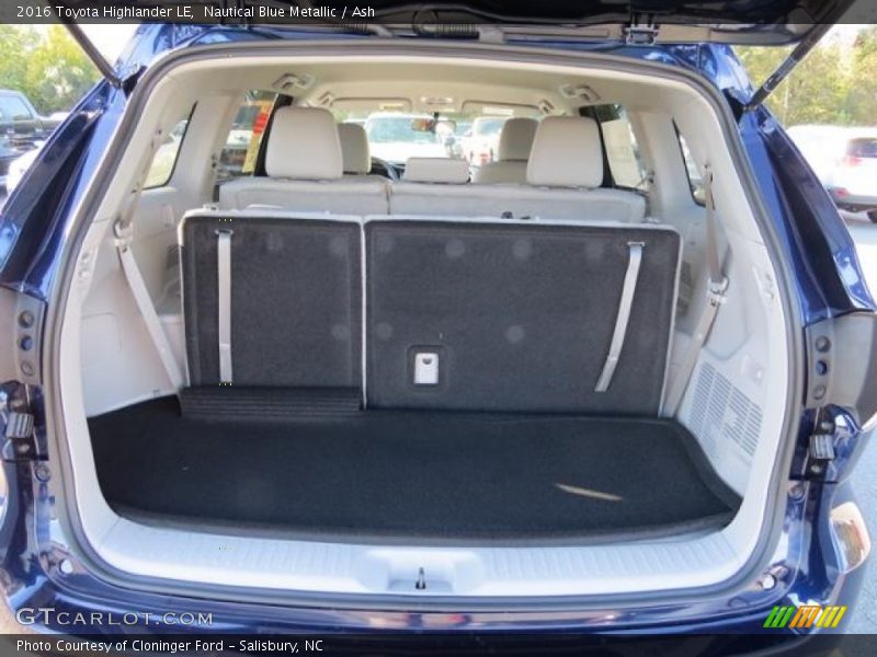 Nautical Blue Metallic / Ash 2016 Toyota Highlander LE