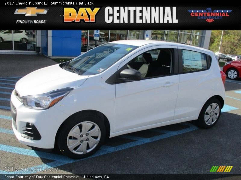Summit White / Jet Black 2017 Chevrolet Spark LS