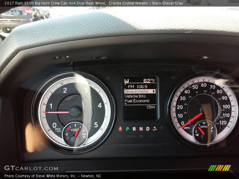 Granite Crystal Metallic / Black/Diesel Gray 2017 Ram 3500 Big Horn Crew Cab 4x4 Dual Rear Wheel