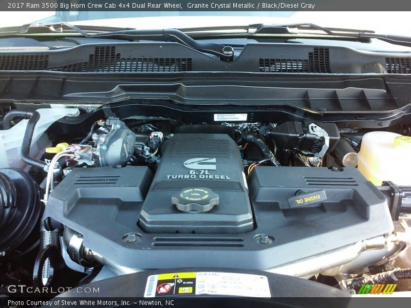 Granite Crystal Metallic / Black/Diesel Gray 2017 Ram 3500 Big Horn Crew Cab 4x4 Dual Rear Wheel