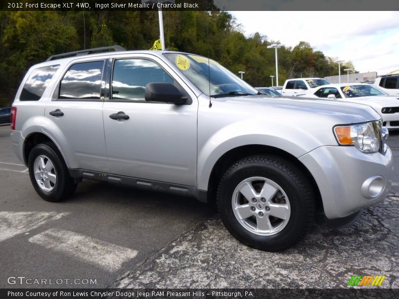 Ingot Silver Metallic / Charcoal Black 2012 Ford Escape XLT 4WD