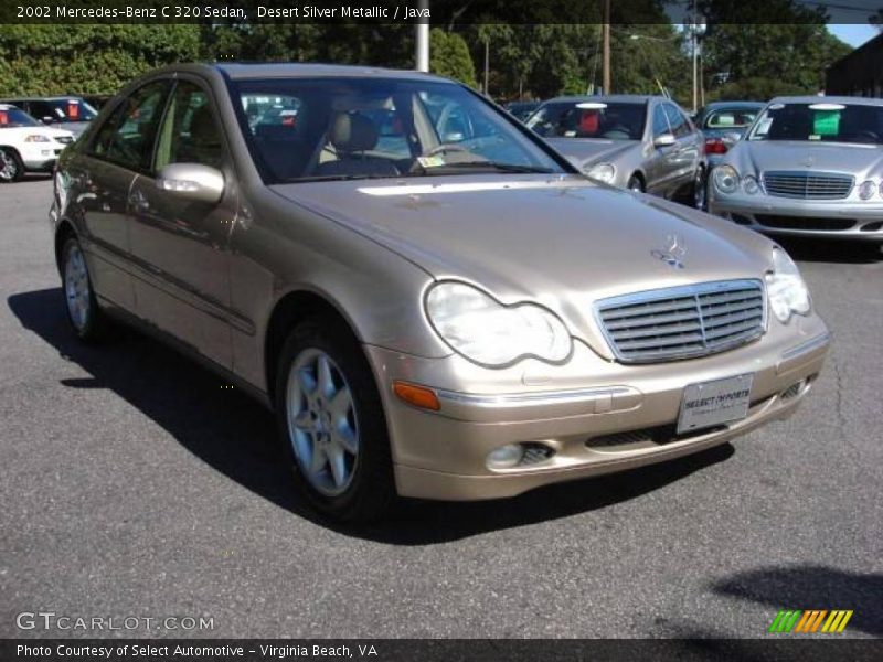 Desert Silver Metallic / Java 2002 Mercedes-Benz C 320 Sedan