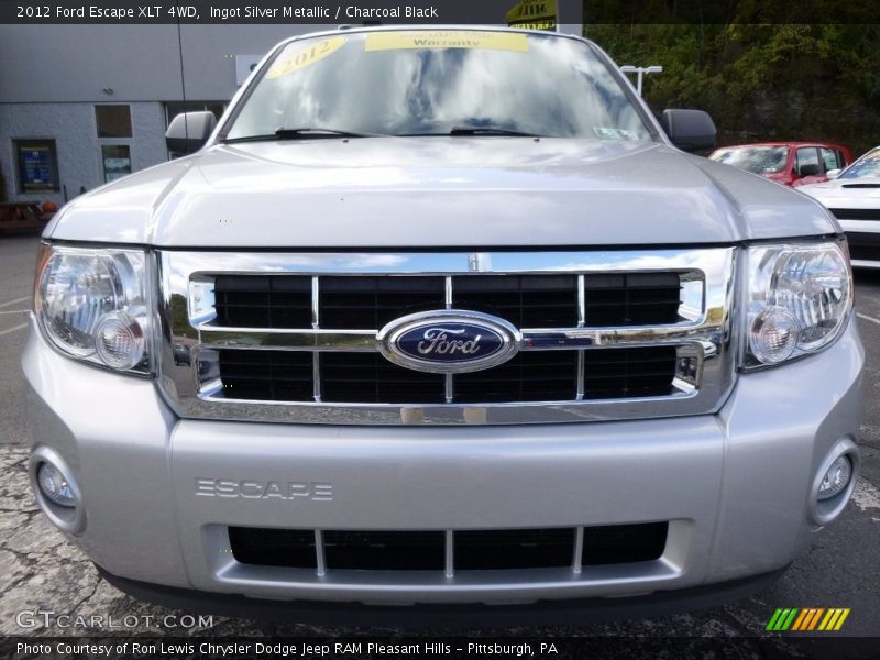 Ingot Silver Metallic / Charcoal Black 2012 Ford Escape XLT 4WD
