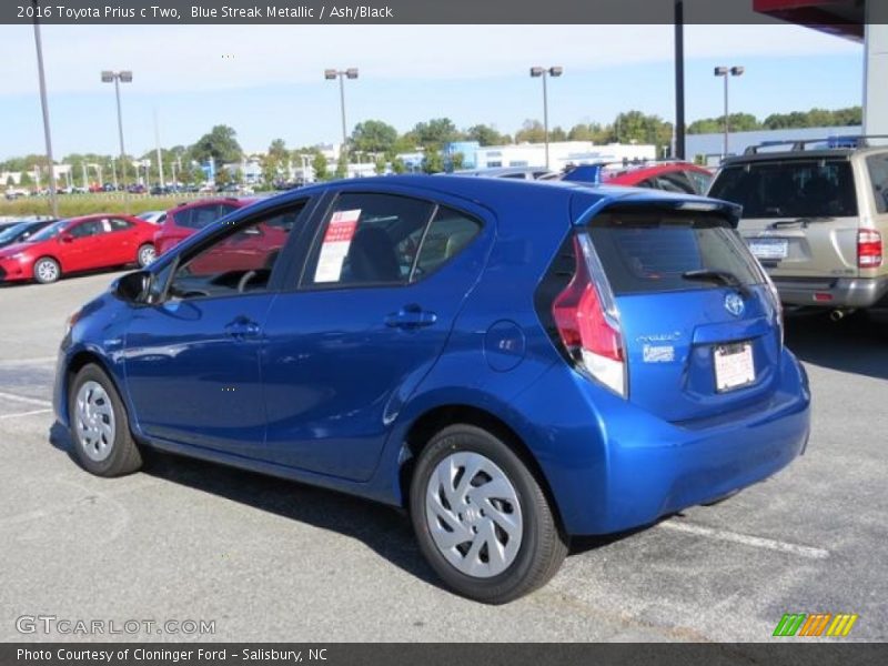 Blue Streak Metallic / Ash/Black 2016 Toyota Prius c Two