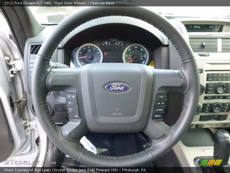 Ingot Silver Metallic / Charcoal Black 2012 Ford Escape XLT 4WD