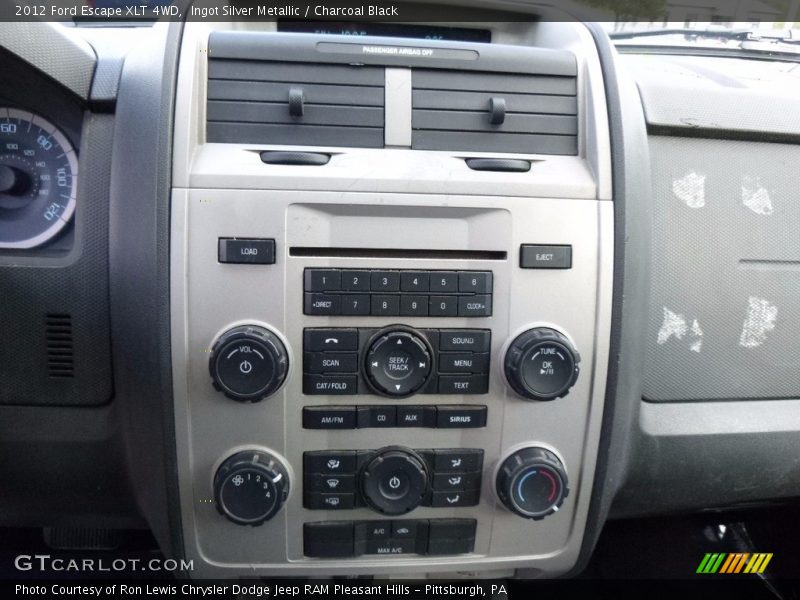 Ingot Silver Metallic / Charcoal Black 2012 Ford Escape XLT 4WD