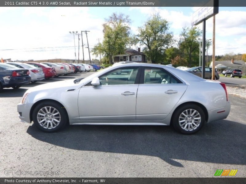 Radiant Silver Metallic / Light Titanium/Ebony 2011 Cadillac CTS 4 3.0 AWD Sedan