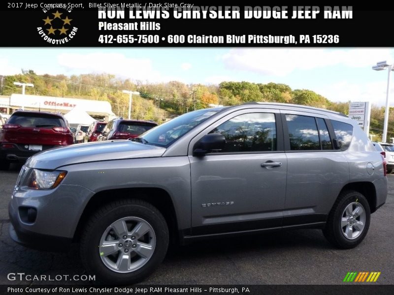 Billet Silver Metallic / Dark Slate Gray 2017 Jeep Compass Sport