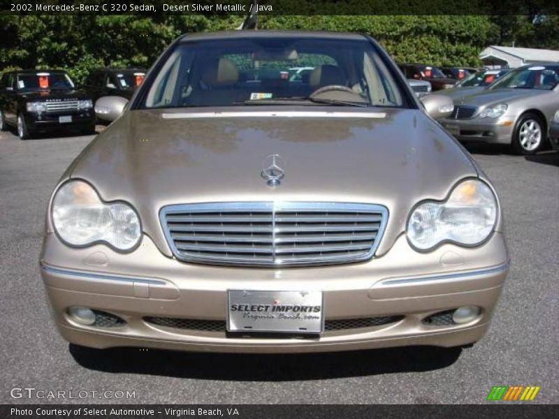 Desert Silver Metallic / Java 2002 Mercedes-Benz C 320 Sedan