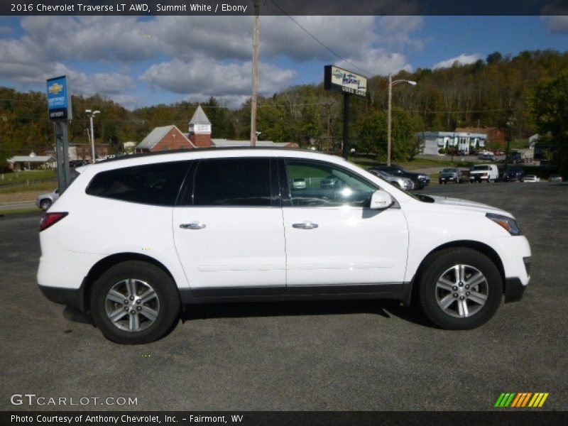 Summit White / Ebony 2016 Chevrolet Traverse LT AWD