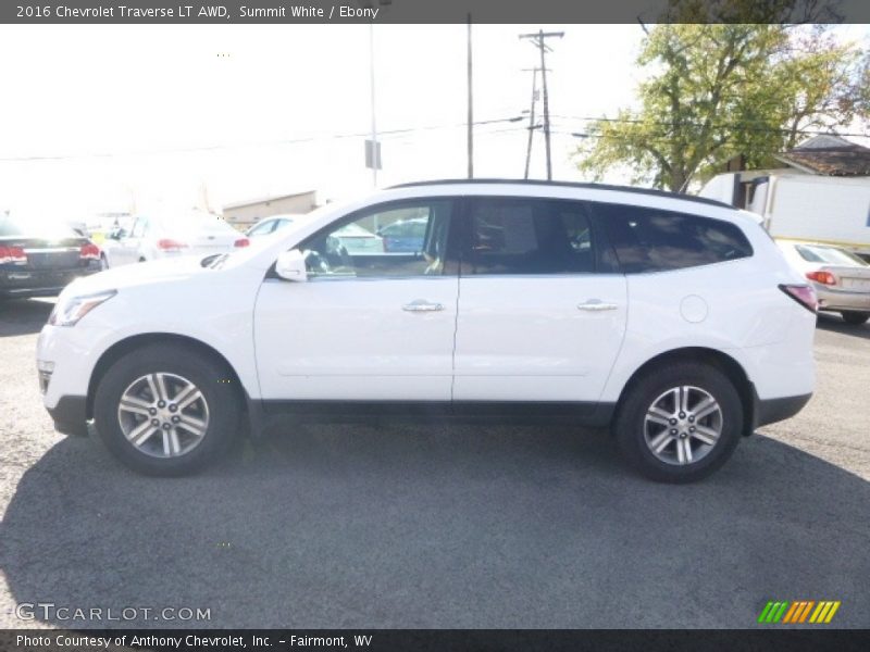 Summit White / Ebony 2016 Chevrolet Traverse LT AWD