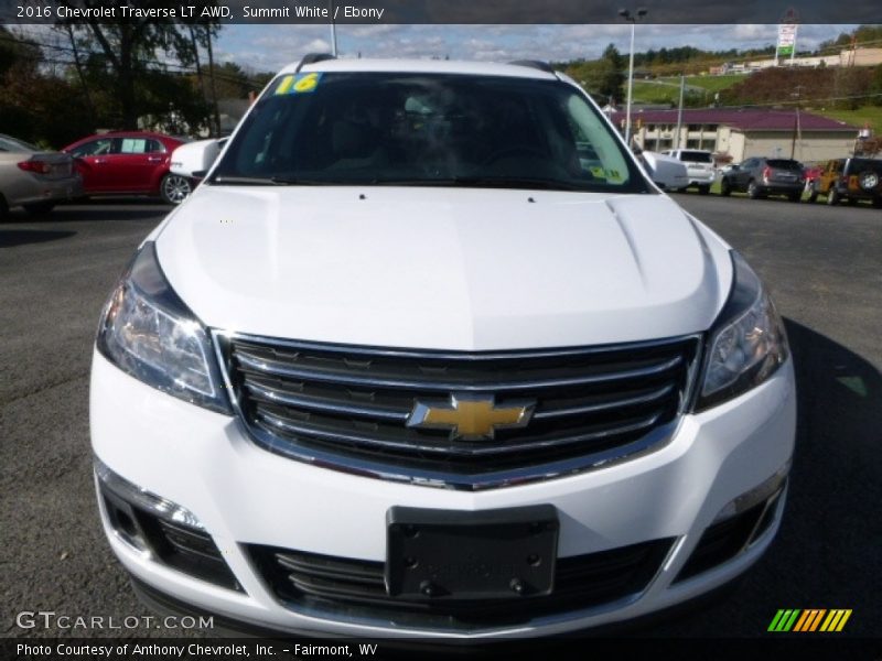 Summit White / Ebony 2016 Chevrolet Traverse LT AWD