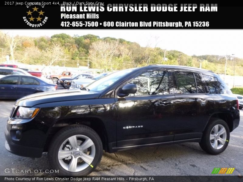 Black / Dark Slate Gray 2017 Jeep Compass Sport 4x4