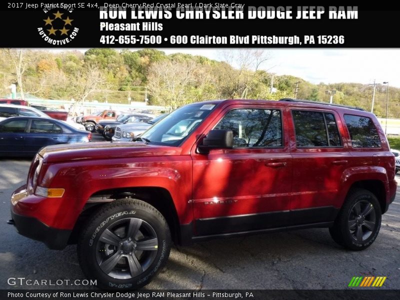 Deep Cherry Red Crystal Pearl / Dark Slate Gray 2017 Jeep Patriot Sport SE 4x4