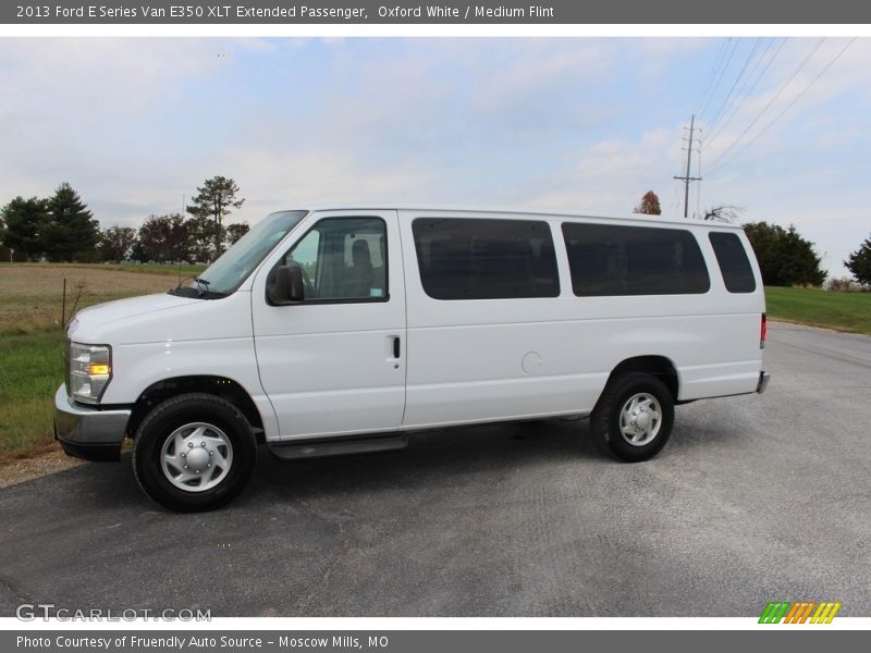 Oxford White / Medium Flint 2013 Ford E Series Van E350 XLT Extended Passenger