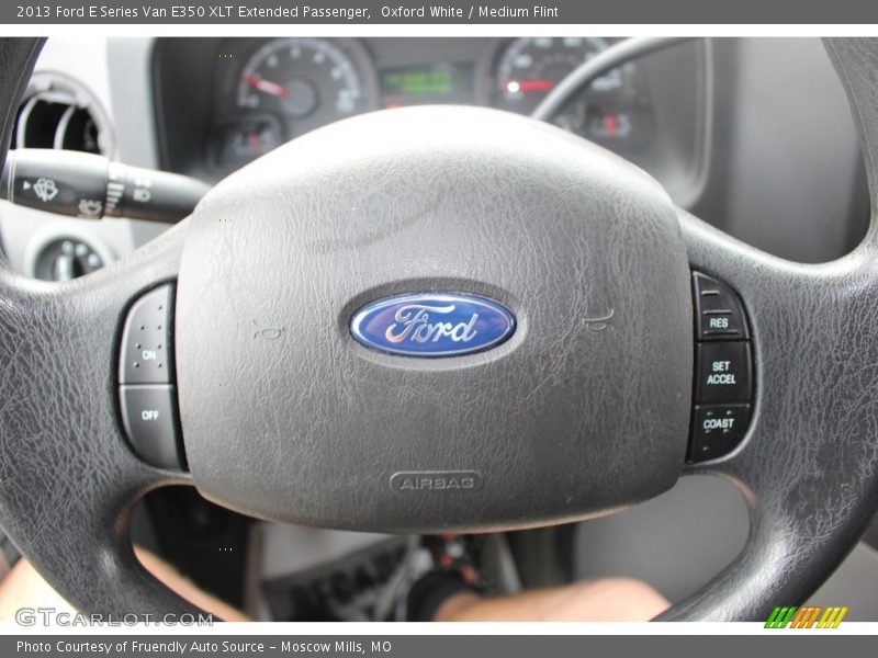 Oxford White / Medium Flint 2013 Ford E Series Van E350 XLT Extended Passenger