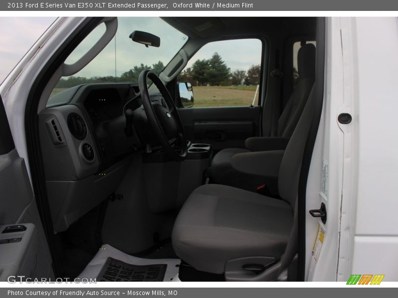 Oxford White / Medium Flint 2013 Ford E Series Van E350 XLT Extended Passenger