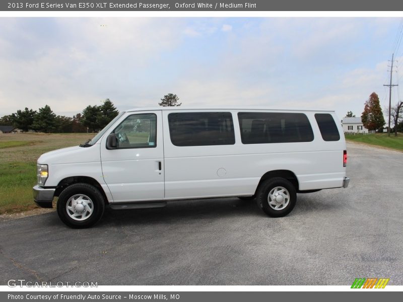 Oxford White / Medium Flint 2013 Ford E Series Van E350 XLT Extended Passenger
