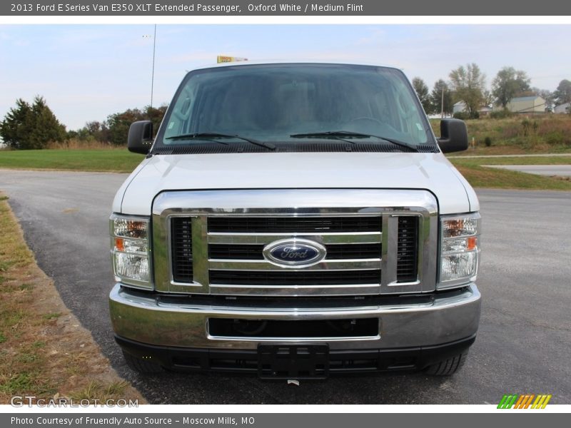 Oxford White / Medium Flint 2013 Ford E Series Van E350 XLT Extended Passenger