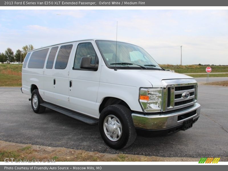 Oxford White / Medium Flint 2013 Ford E Series Van E350 XLT Extended Passenger