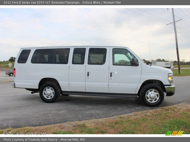 Oxford White / Medium Flint 2013 Ford E Series Van E350 XLT Extended Passenger