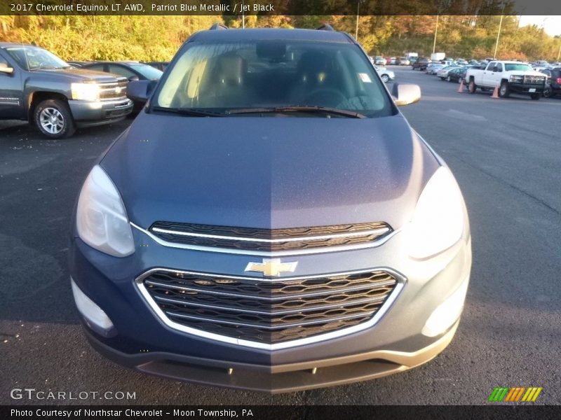 Patriot Blue Metallic / Jet Black 2017 Chevrolet Equinox LT AWD