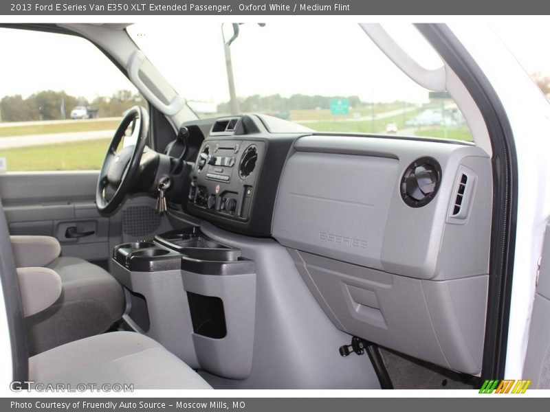 Oxford White / Medium Flint 2013 Ford E Series Van E350 XLT Extended Passenger