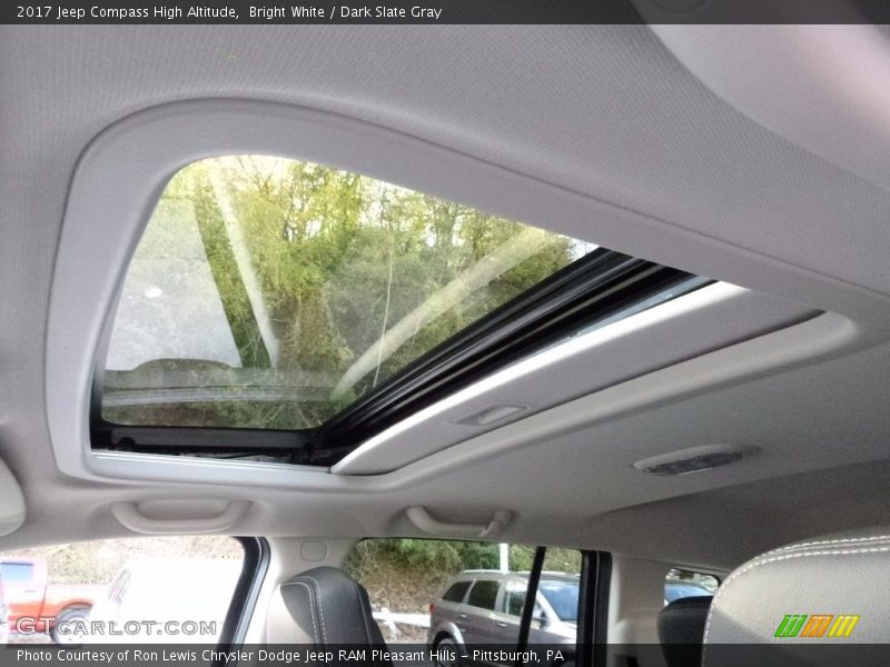 Sunroof of 2017 Compass High Altitude