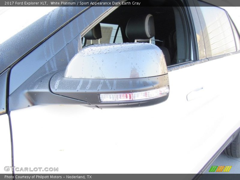 White Platinum / Sport Appearance Dark Earth Gray 2017 Ford Explorer XLT