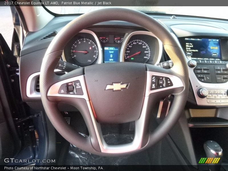 Patriot Blue Metallic / Jet Black 2017 Chevrolet Equinox LT AWD