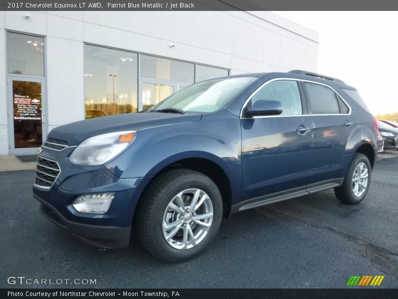Patriot Blue Metallic / Jet Black 2017 Chevrolet Equinox LT AWD