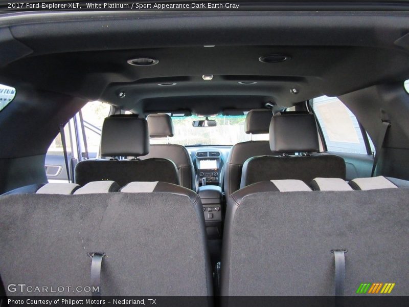 White Platinum / Sport Appearance Dark Earth Gray 2017 Ford Explorer XLT