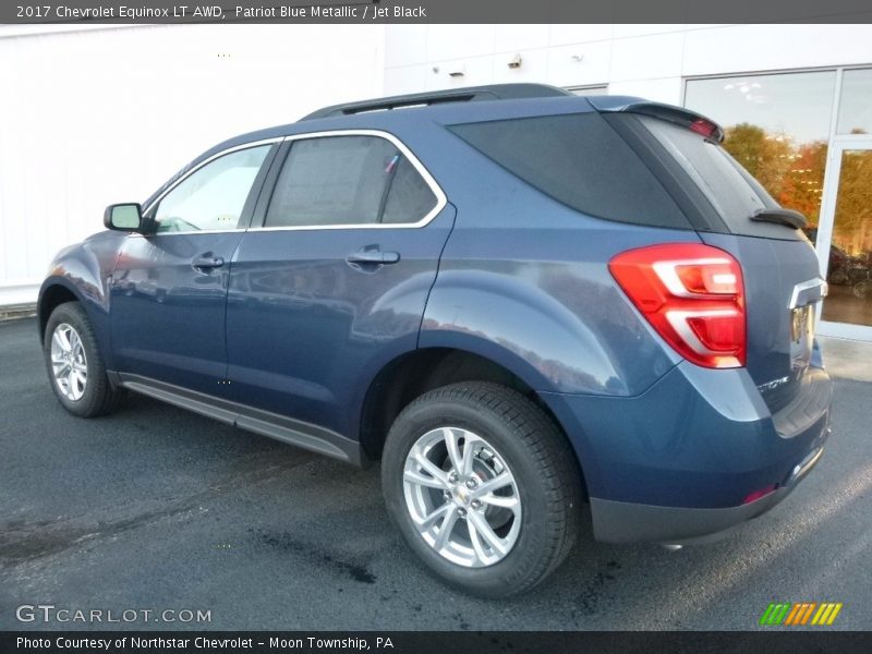 Patriot Blue Metallic / Jet Black 2017 Chevrolet Equinox LT AWD