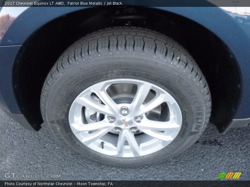 Patriot Blue Metallic / Jet Black 2017 Chevrolet Equinox LT AWD