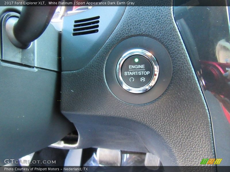 White Platinum / Sport Appearance Dark Earth Gray 2017 Ford Explorer XLT
