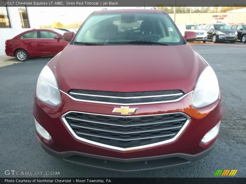Siren Red Tintcoat / Jet Black 2017 Chevrolet Equinox LT AWD