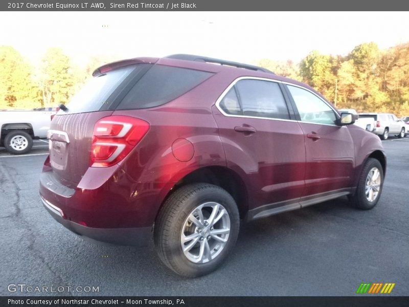 Siren Red Tintcoat / Jet Black 2017 Chevrolet Equinox LT AWD