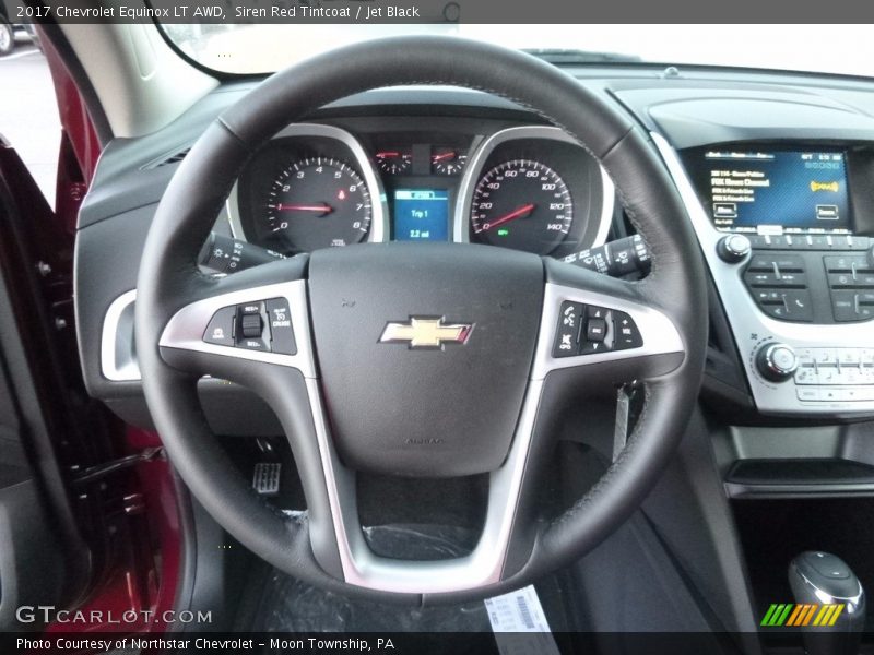 Siren Red Tintcoat / Jet Black 2017 Chevrolet Equinox LT AWD