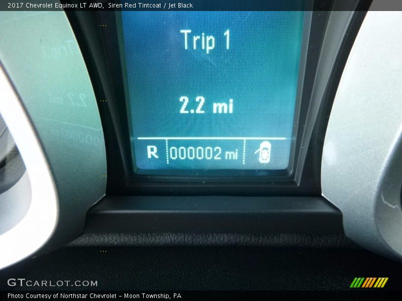 Siren Red Tintcoat / Jet Black 2017 Chevrolet Equinox LT AWD