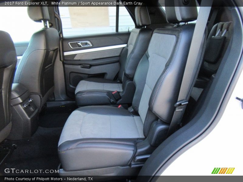 White Platinum / Sport Appearance Dark Earth Gray 2017 Ford Explorer XLT