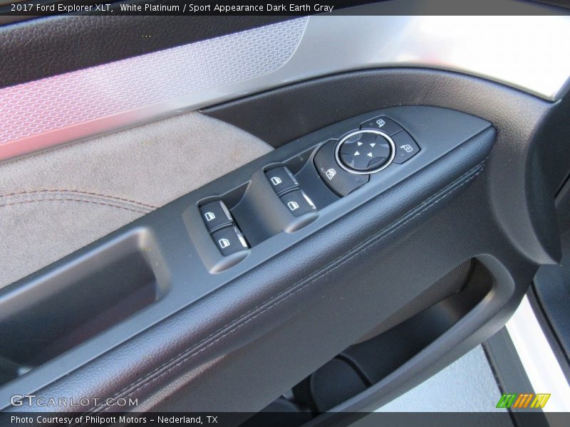 White Platinum / Sport Appearance Dark Earth Gray 2017 Ford Explorer XLT