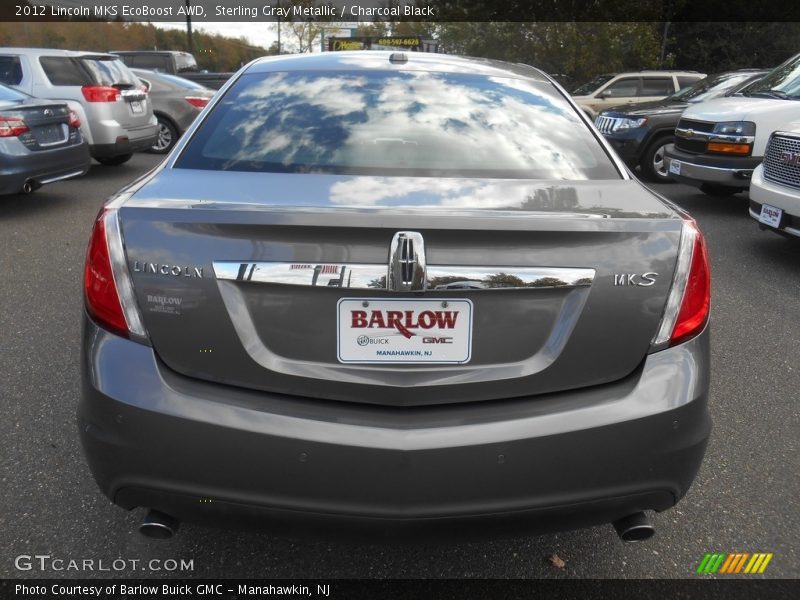 Sterling Gray Metallic / Charcoal Black 2012 Lincoln MKS EcoBoost AWD