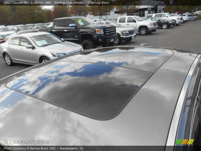 Sterling Gray Metallic / Charcoal Black 2012 Lincoln MKS EcoBoost AWD